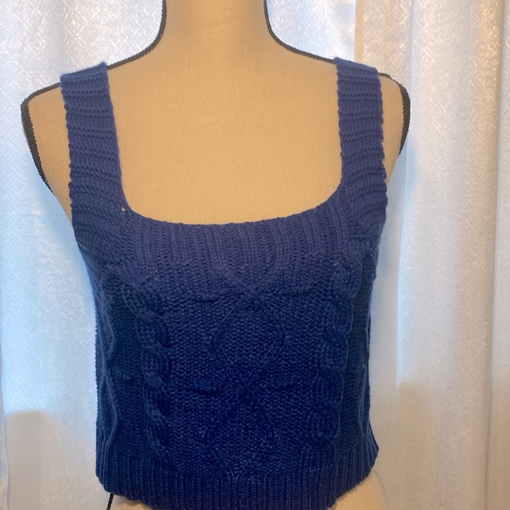 Blue Crop Top